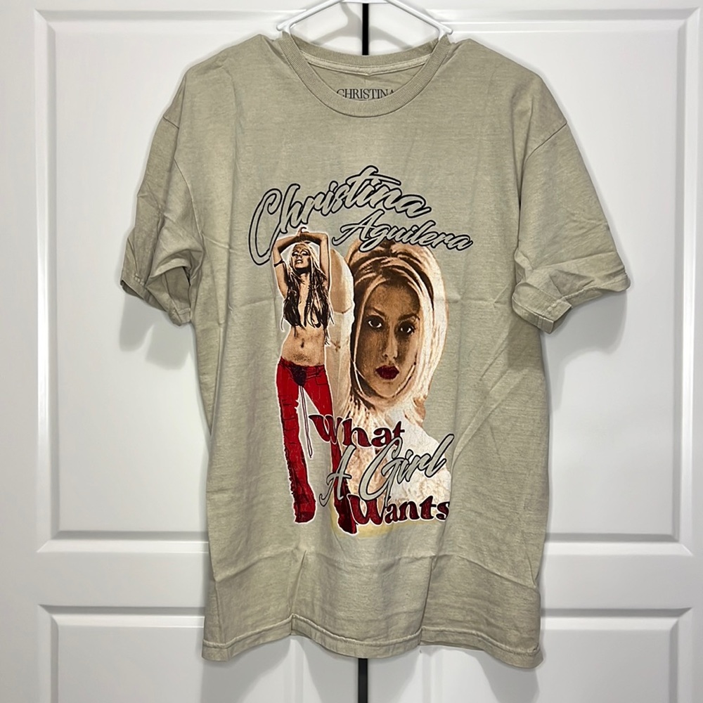 NWT UO Christina Aguilera What A Girl Wants Tee Size Medium